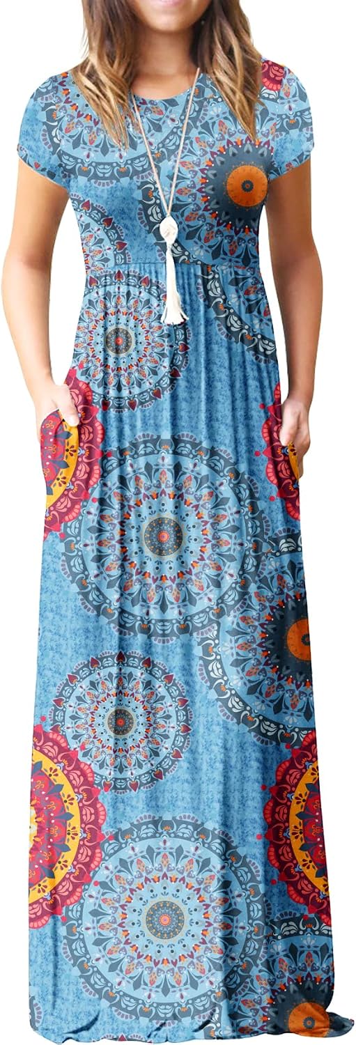 Thumbnail 6 de GRECERELLE Womens Maxi Dress: Casual Summer Long Dress with Pockets