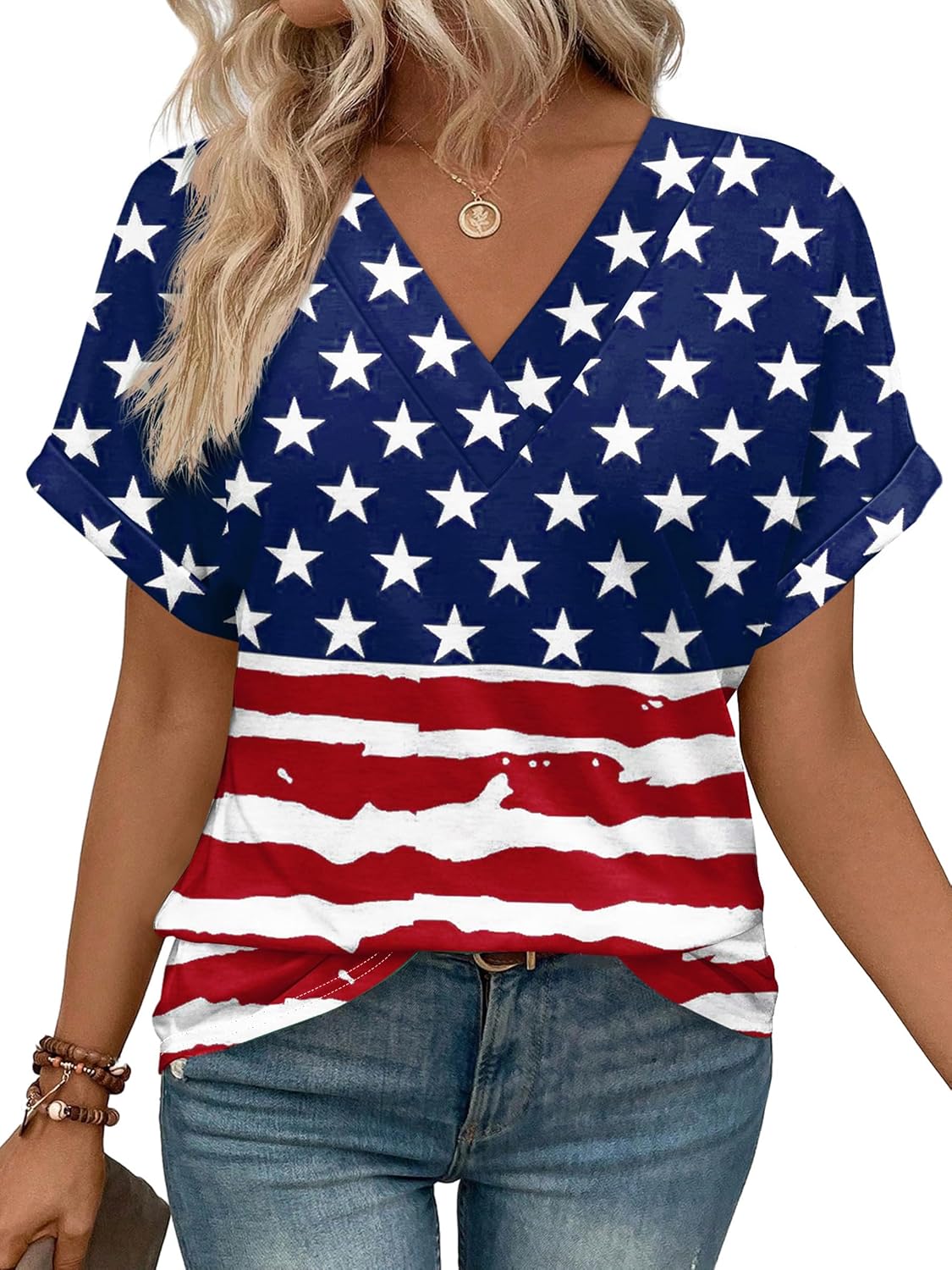 Detalle de WIHOLL Women's V-Neck Shirt