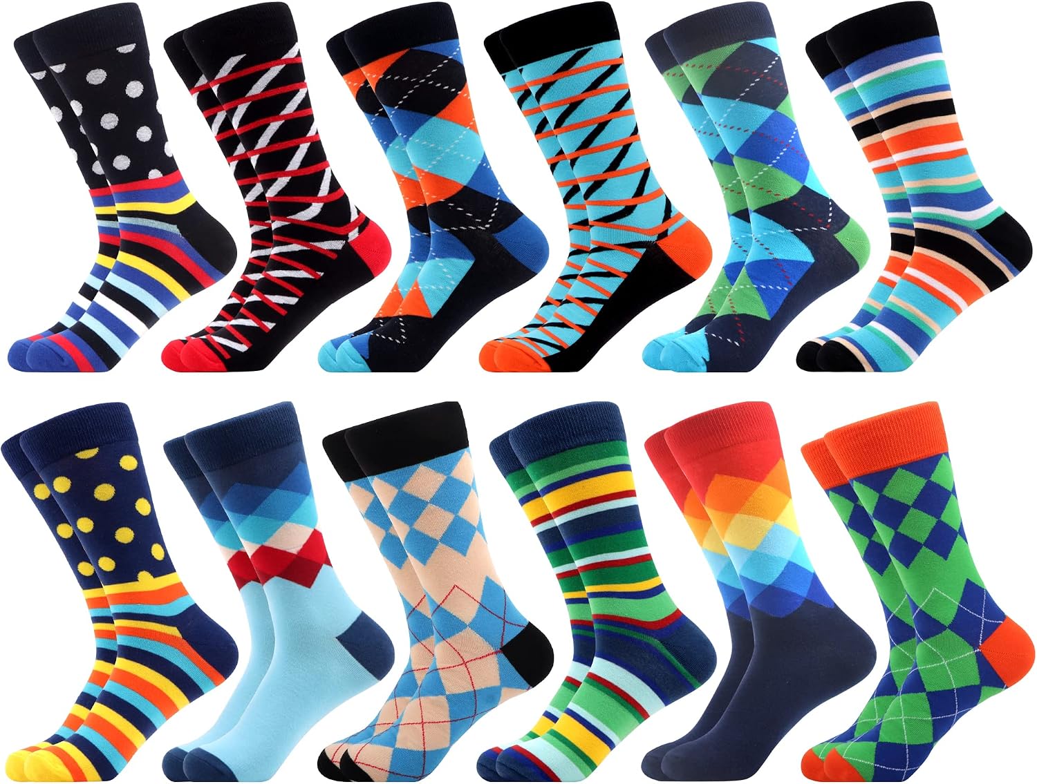 Detalle de WeciBor Herren Socken 12 Paar EU 39-42