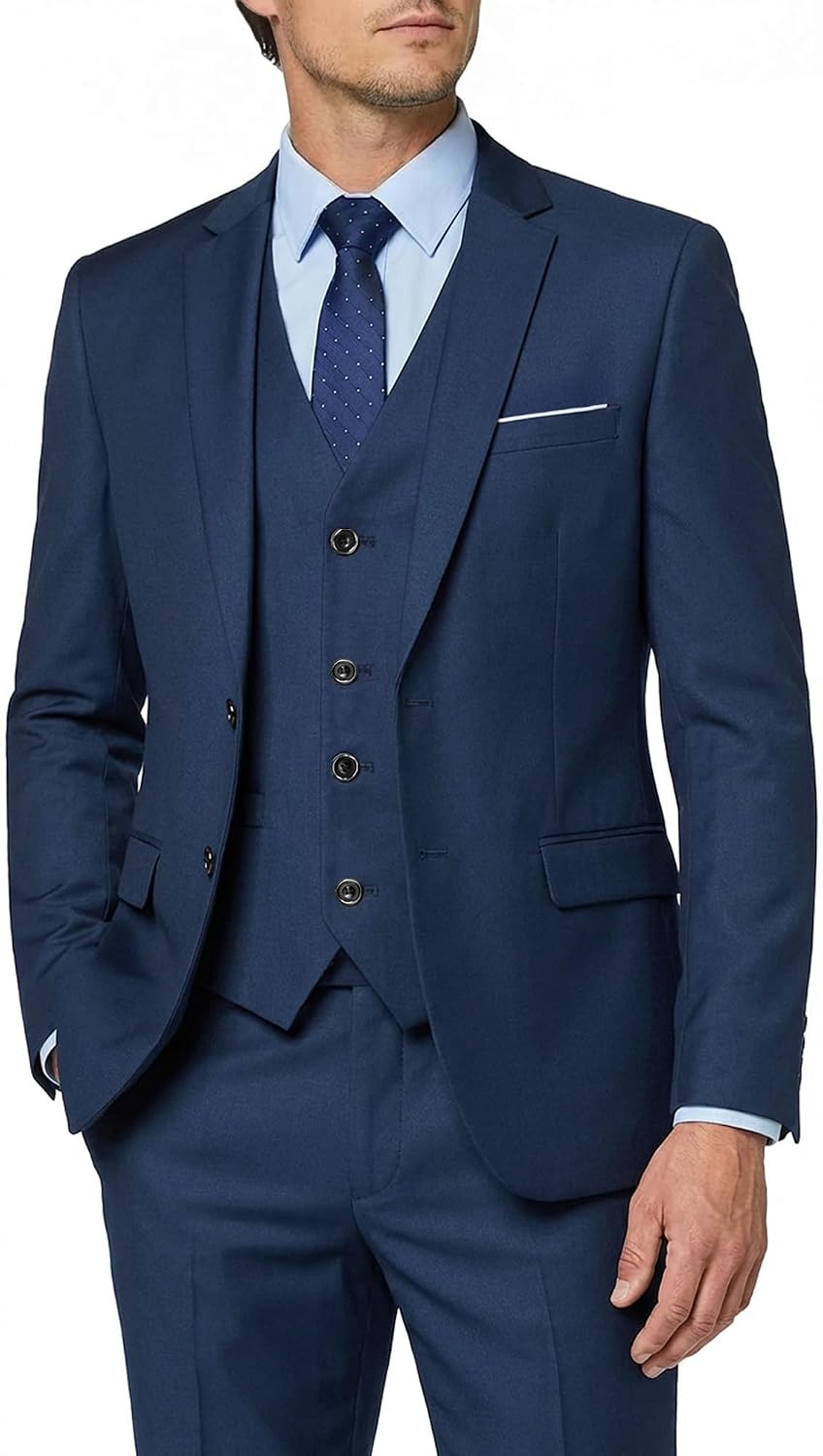 Detalle de MY'S 3-Piece Slim Fit Suit Set with Tie for Men 👔