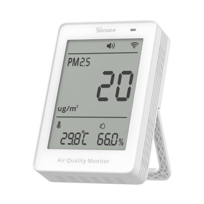 Detalle 2 de Monitor de calidad del aire Sonoff Airguard PM2.5 PM10 – Wi‑Fi Matter, USB-C, Blanco