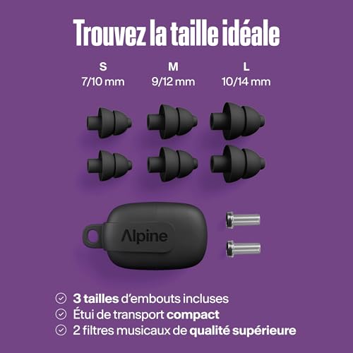 Detalle 2 de Alpine PartyPlug Pro Hi-Fi Bouchons 21dB Concerts Noir