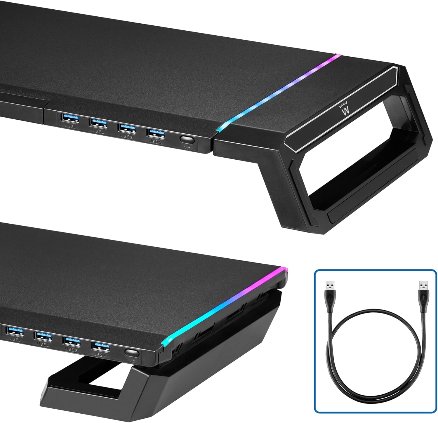 Thumbnail 2 de EW1268: Supporto per Monitor RGB con cassetto e hub USB 4 porte – fino a 27'' e 20 kg