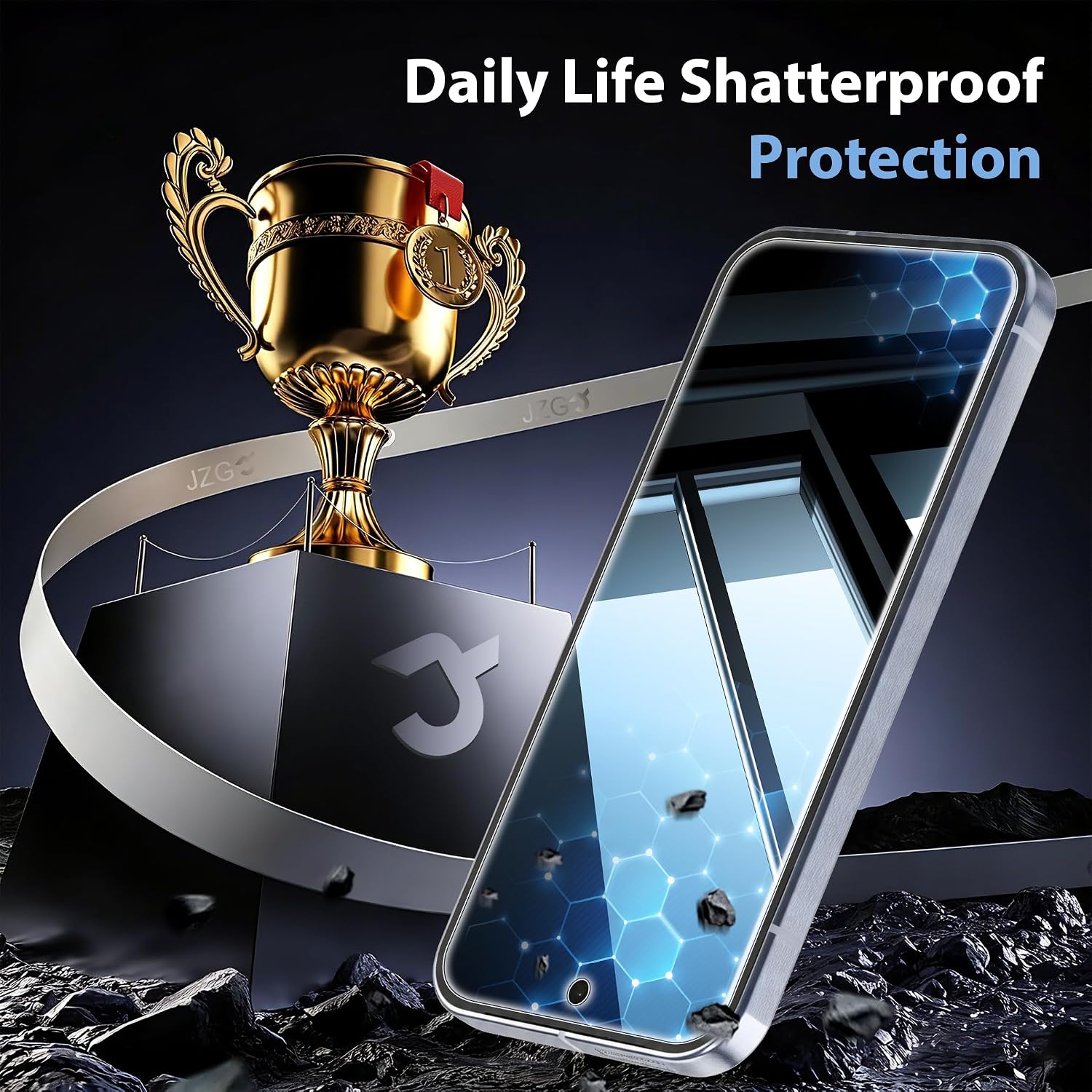 Detalle 2 de JavoYion Google Pixel 10 Pro XL-6.8 inch Privacy Screen Protector, 9H Glass