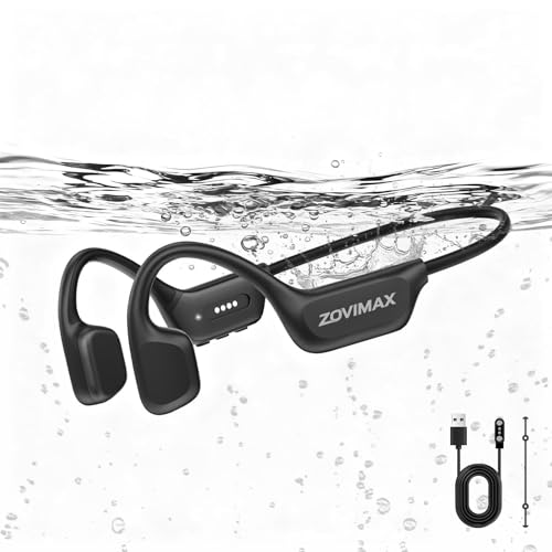 Detalle de ZOVIMAX Casque Conduction Osseuse Natation — Bluetooth 6.0 et MP3 8 Go, IPX8