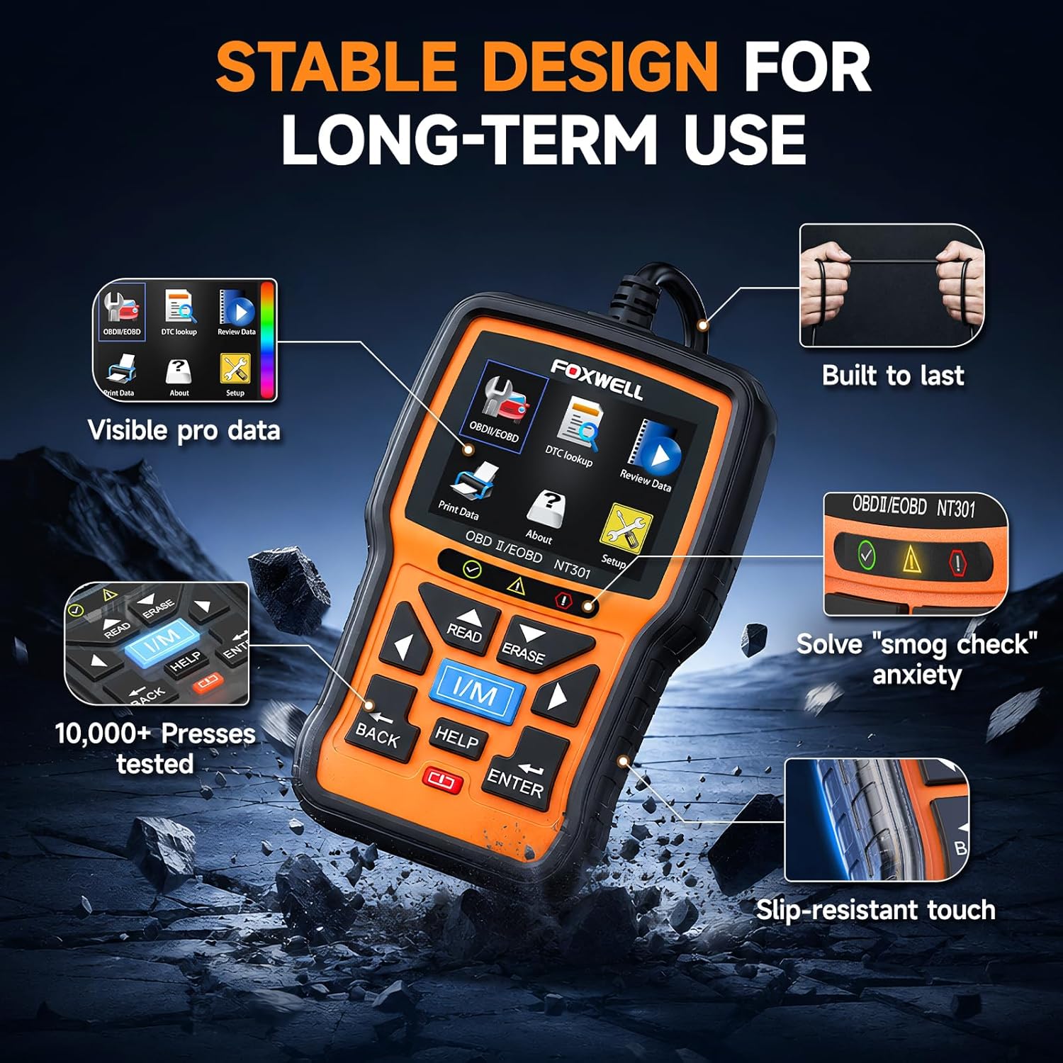 Thumbnail 6 de FOXWELL NT301 OBD2 Scanner with Live Data