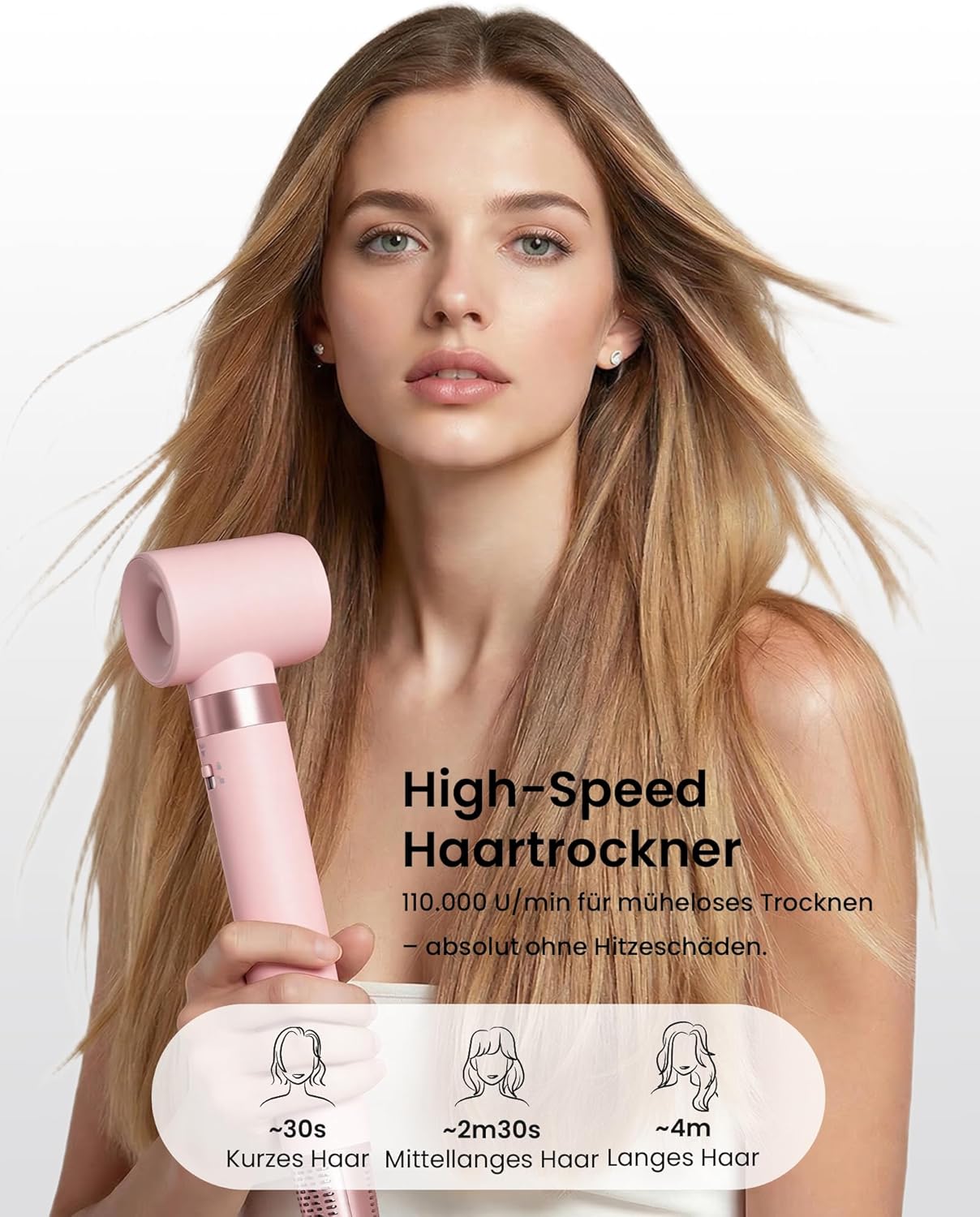 Detalle de MESCOMB 6-in-1 Airstyler mit Diffusor – Komplettes Styling-System für Locken, Glätten und Volumen