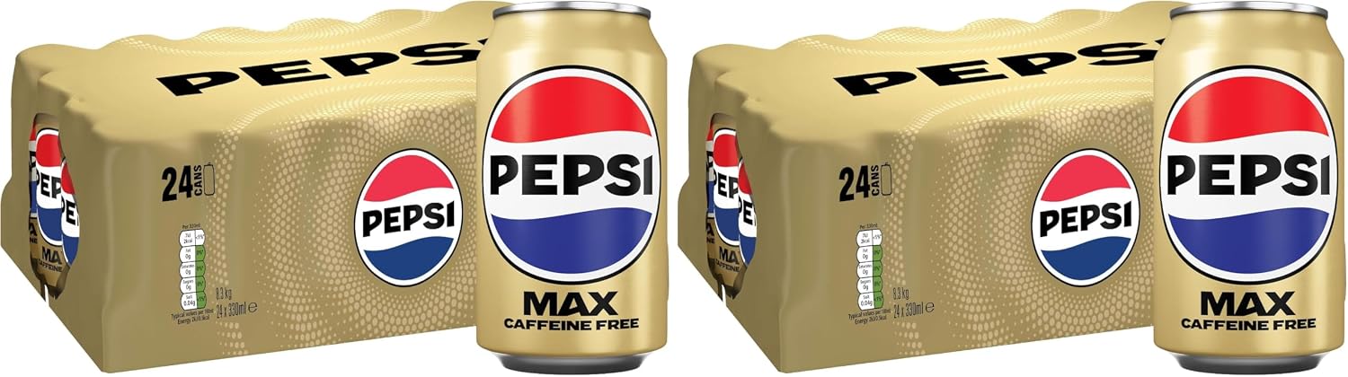 Detalle 2 de Pepsi Max Caffeine Free Cola in 330ml Can (24 Pack) – Crisp, Zero Sugar & Zero Caffeine