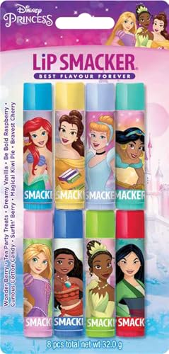 Lip Smacker Disney Princess Party Pack, 8 baumes à lèvres