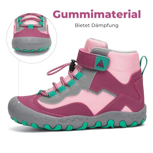 Detalle de Mishansha Kinder Wanderschuhe Trekking Pastellviolett – EU Größe 30