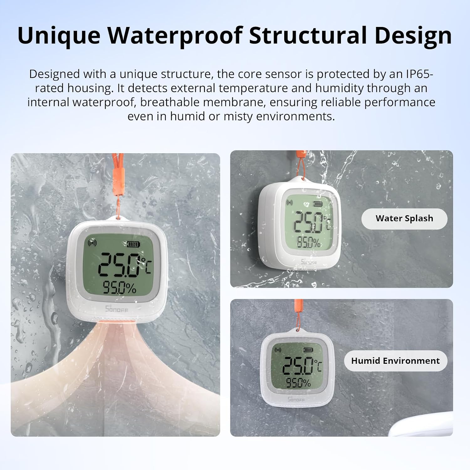 Thumbnail 6 de SONOFF SNZB-02WD IP65 Zigbee LCD Smart Temperature Humidity Sensor