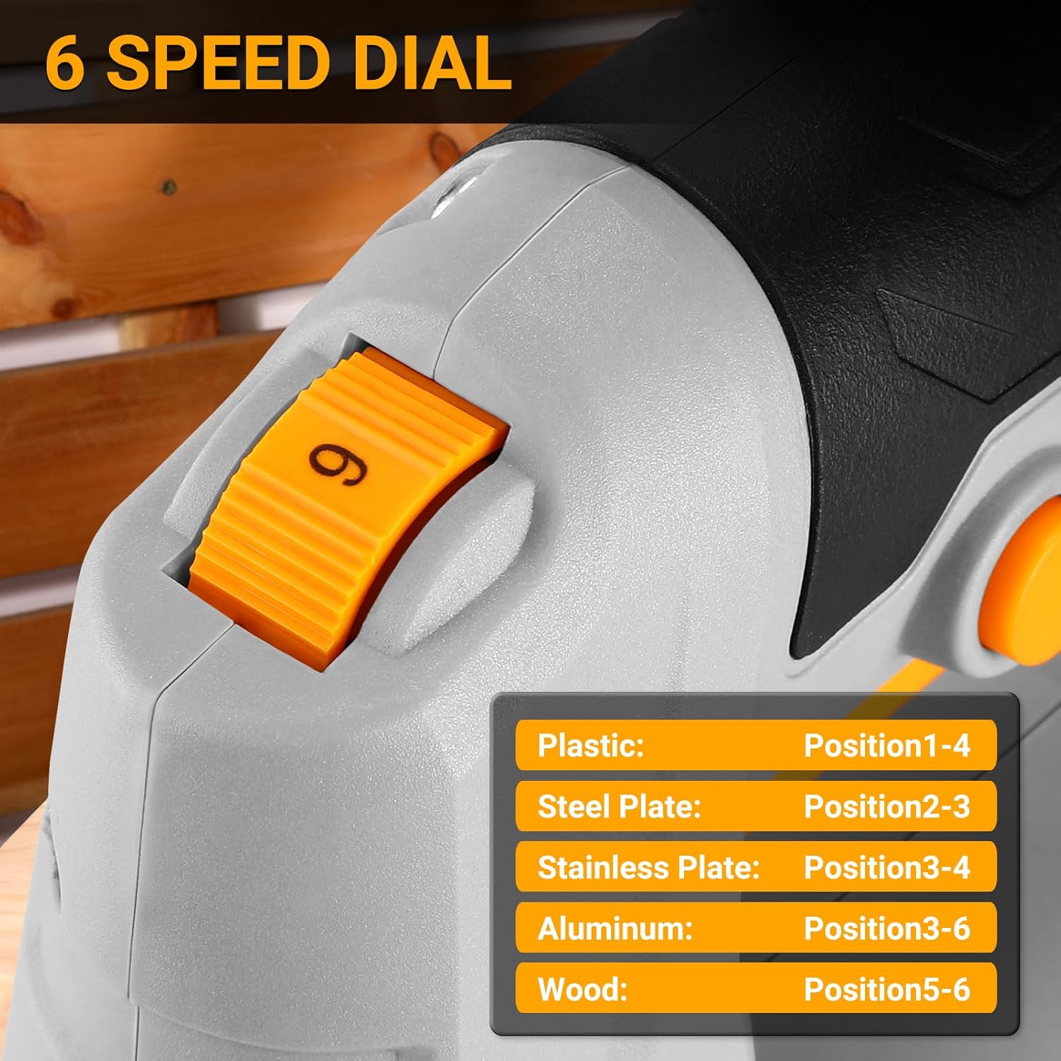 Thumbnail 1 de DEKOPRO 400W Electric Jigsaw Tool (Variable Speed 0–3000 SPM) with ±45° Bevel Cutting & 8 Blades