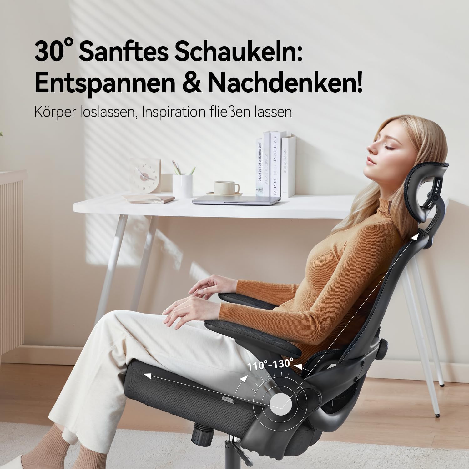 Thumbnail 4 de SIHOO M102C ergonomischer Bürostuhl mit 3D-Armlehnen
