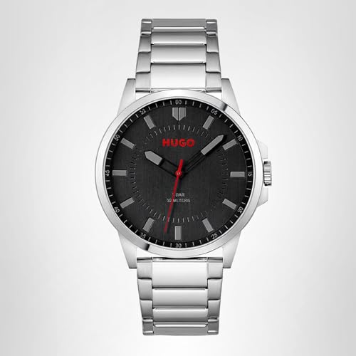 Thumbnail 8 de HUGO Analogue Quartz Watch for Men – First Collection, Silver Stainless Steel Bracelet