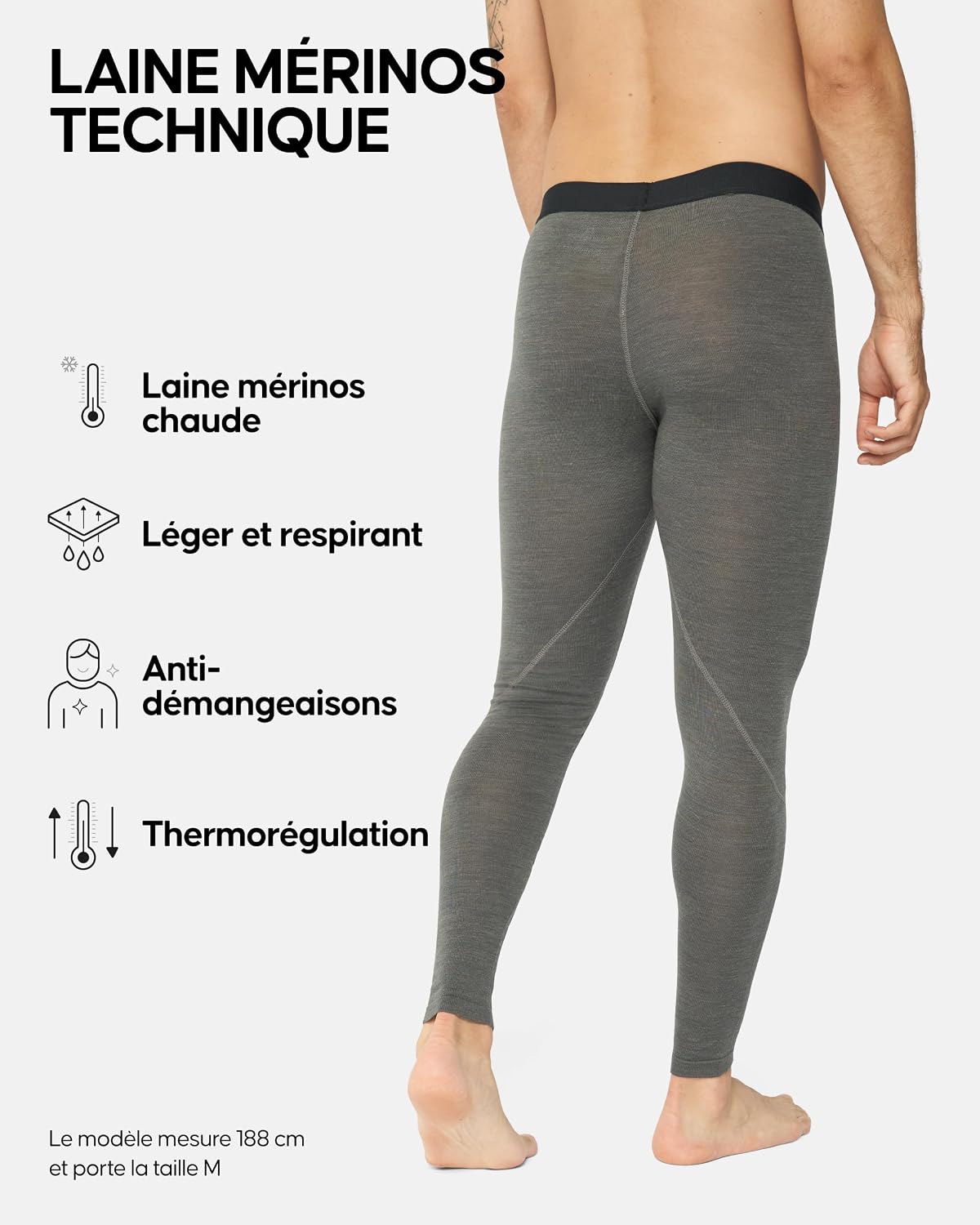 Detalle de DANISH ENDURANCE Leggings Thermiques 180 g/m²