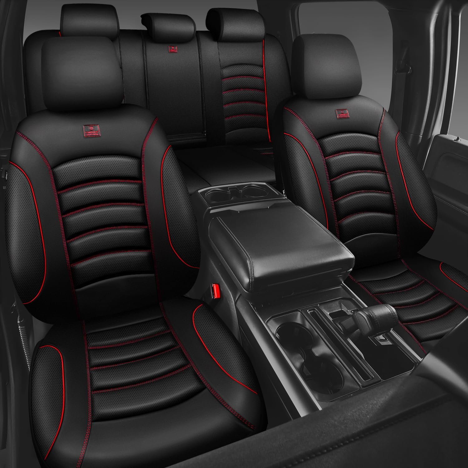 Detalle 2 de CAR PASS 3D Foam PU Leather Seat Covers — Universal