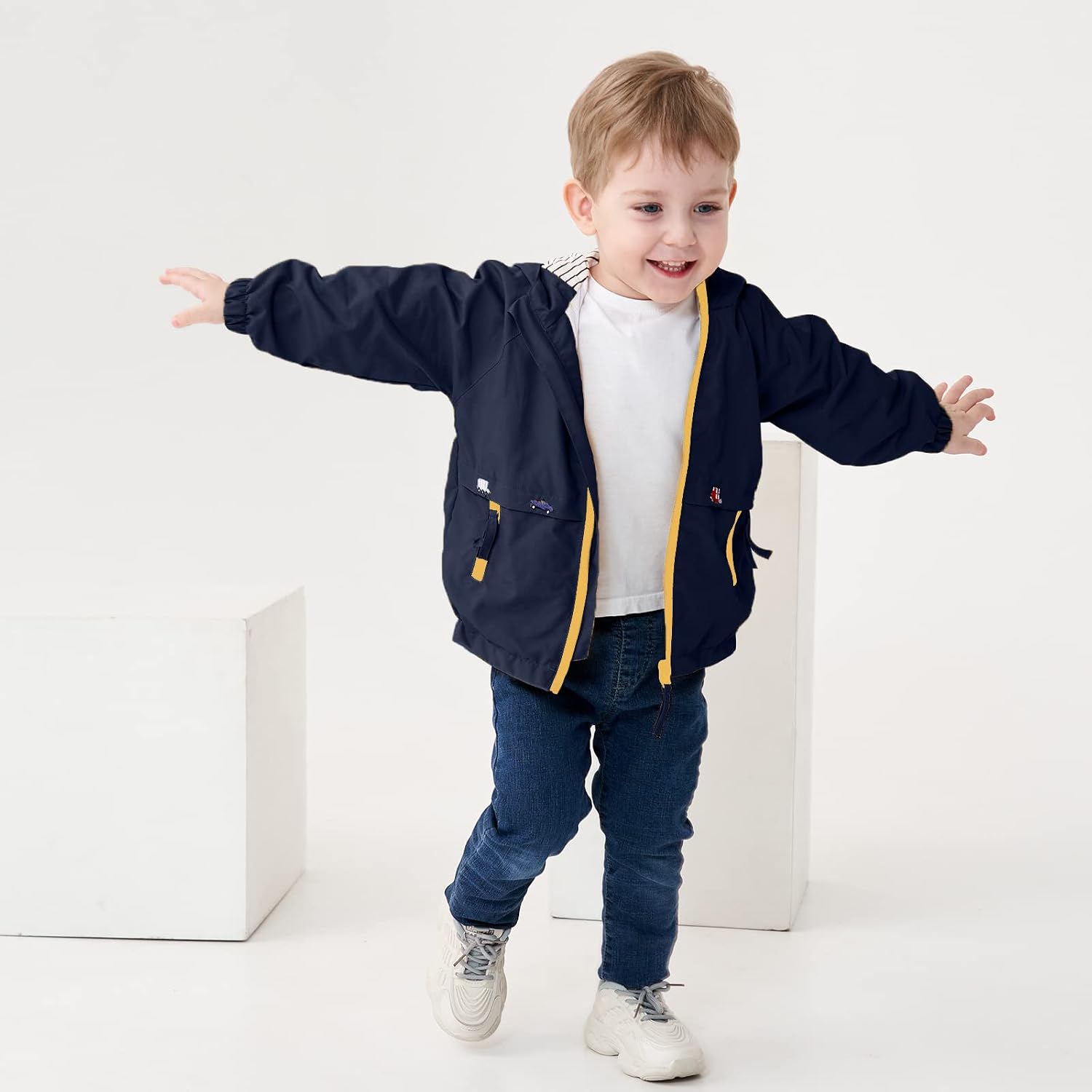 Thumbnail 1 de Veste à capuche Volunboy Bébé Garçon, manches légères à poche zippée