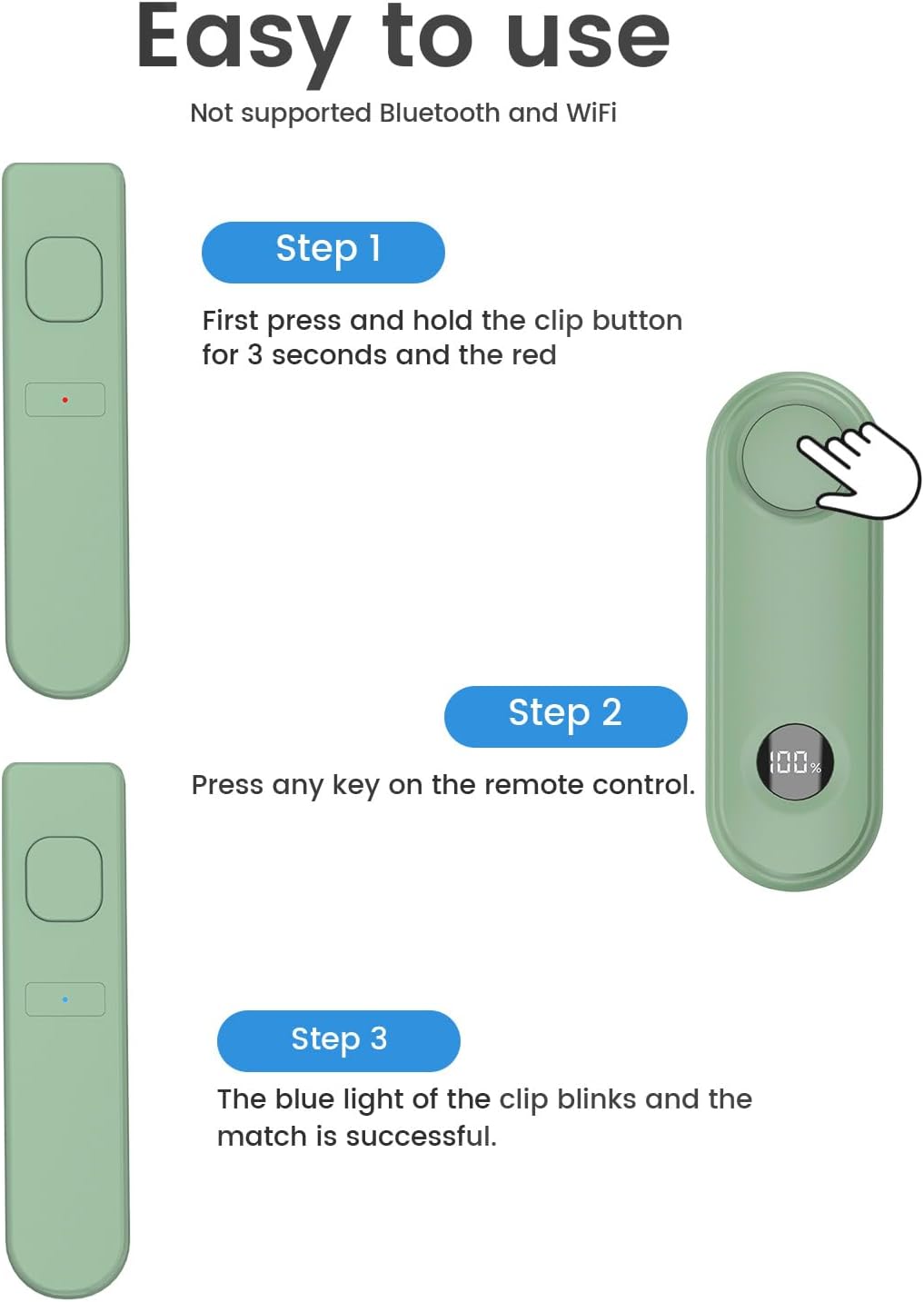 Thumbnail 3 de RF Remote Control Page Turner for Kindle Paperwhite