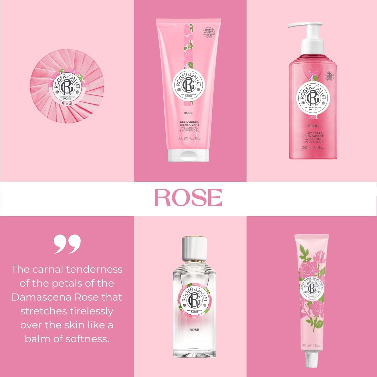 Thumbnail 5 de Roger & Gallet Rose Savon Bienfaisant 100g – savon parfumé pour les mains et le corps