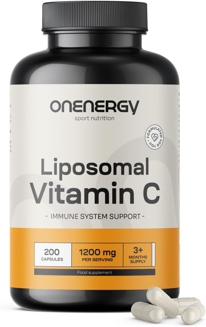 Detalle de OnEnergy Liposomale Vitamine C 1200 mg met rozenbottel, 200 capsules