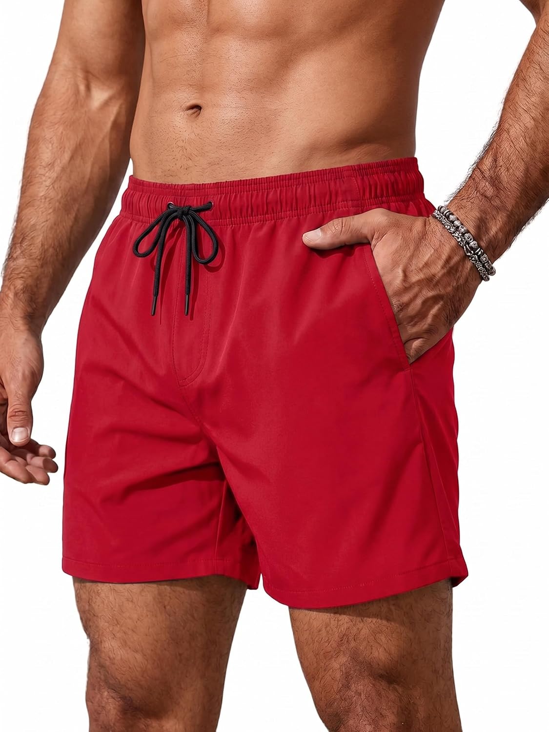 Thumbnail 6 de Runcati Men's Quick-Drying Swimming Trunks with Mesh Lining and Zip Pocket