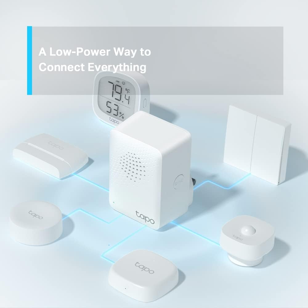 Detalle de Tapo Smart Hub mit Klingelton Tapo H100: verbindet bis zu 64 Sensoren & Schalter (nicht kompatibel mit Kasa KE100)