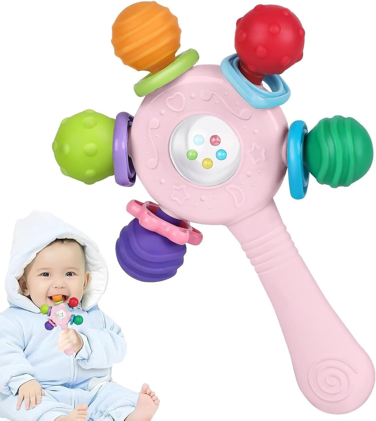 Thumbnail 6 de Food Quality Baby Teething Ring for 0-36 Months