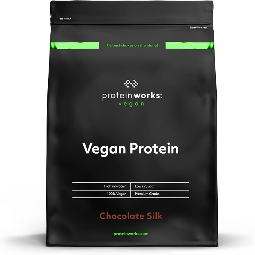 Thumbnail 4 de THE PROTEIN WORKS Proteína Vegana fresa con nata 1 kg