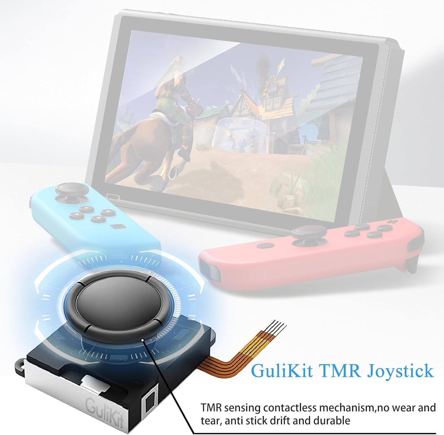 Detalle de RunSnail for GuliKit TMR Joystick Replacement for Joy-Con