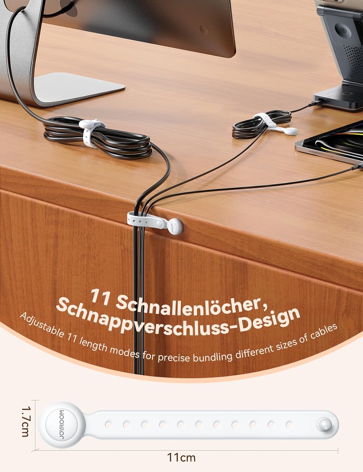 Thumbnail 3 de JOYROOM 12 Stück Magnetische Kabelbinder 🧰