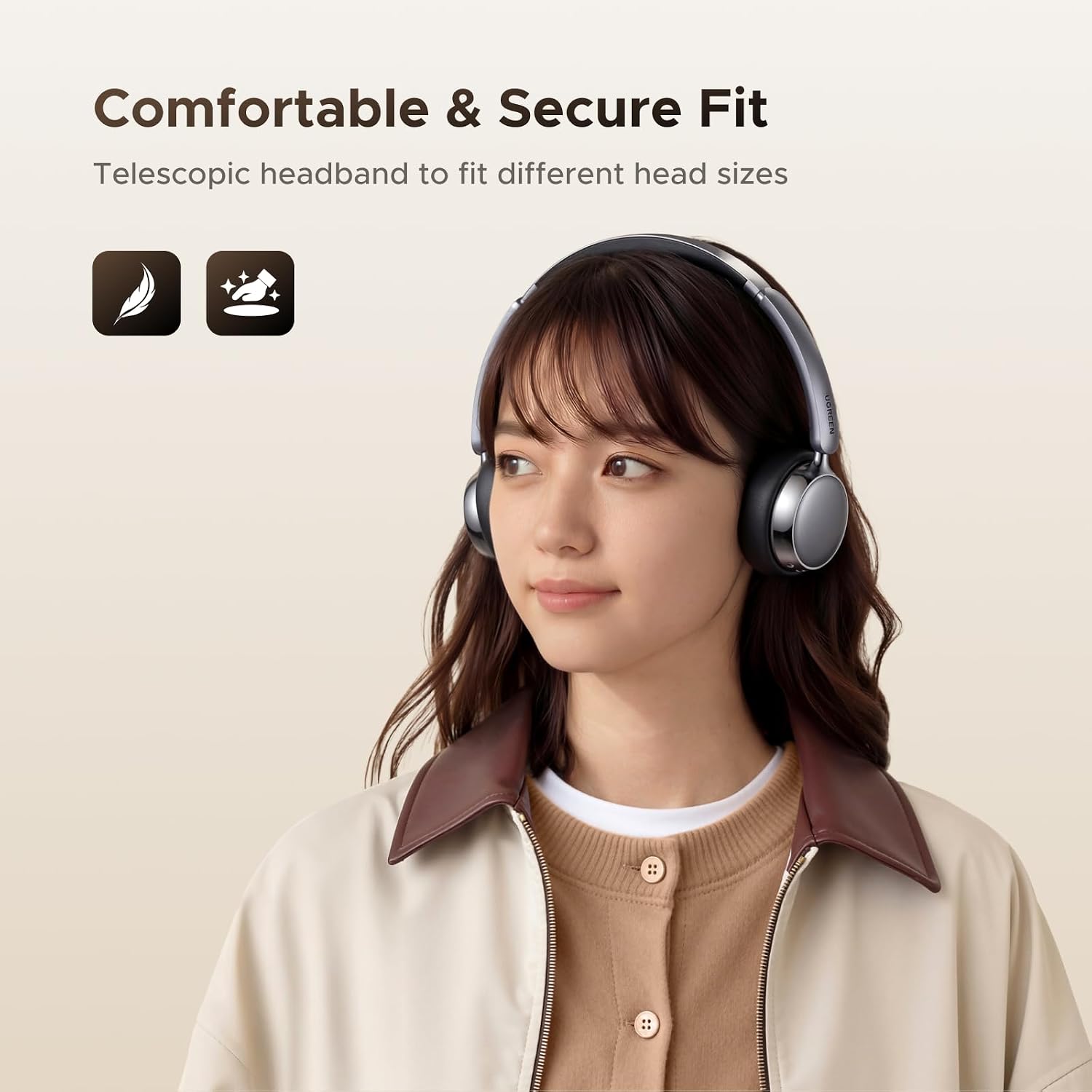 Detalle de UGREEN Studio Plus Wireless Headphone 80H
