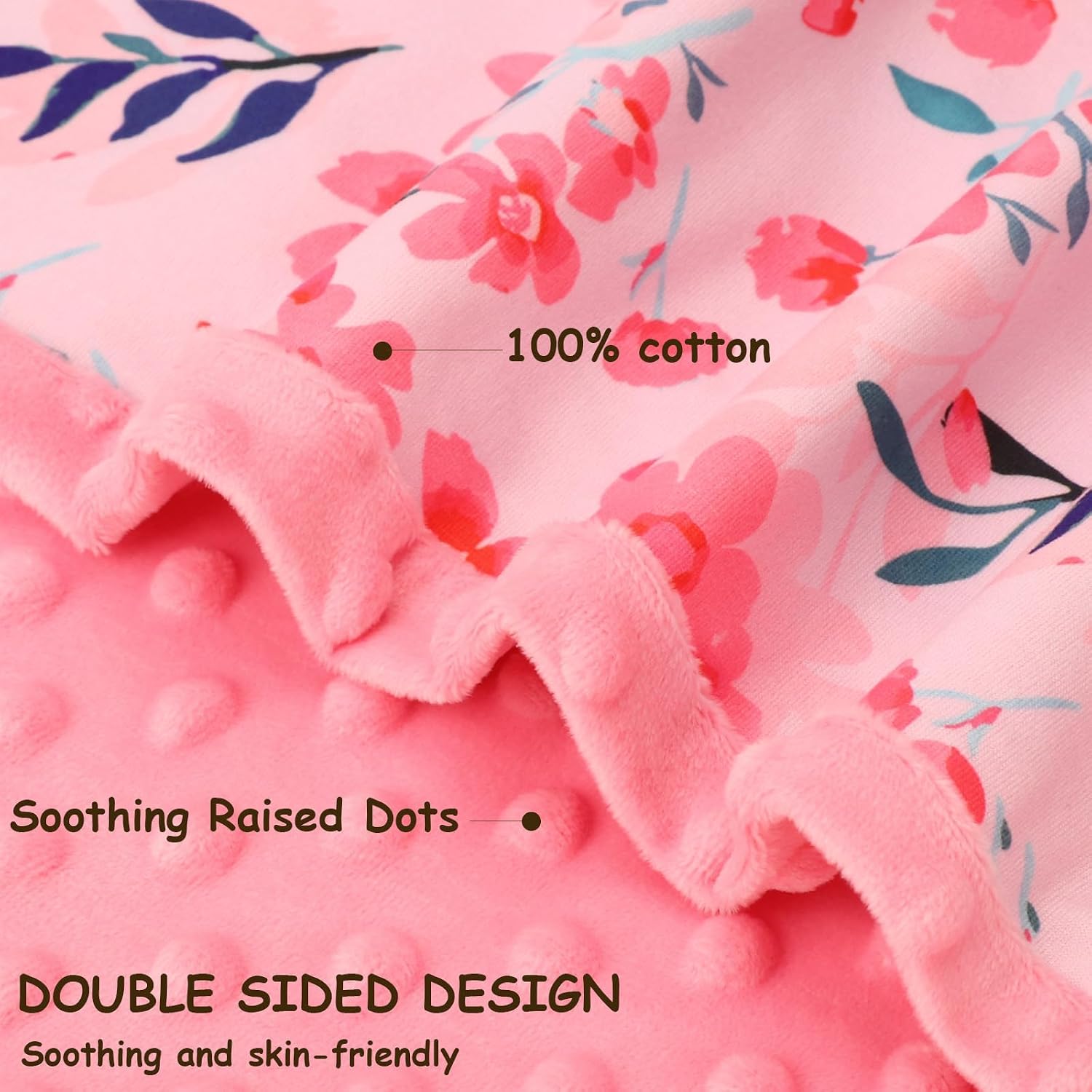 Thumbnail 2 de DRESHOW Organic Cotton Baby Blanket 75x100cm