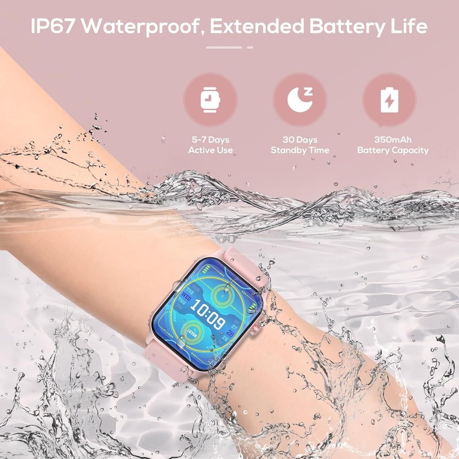 Detalle de TRAUSI TG08 Smartwatch for Women and Men (1.83 inch)