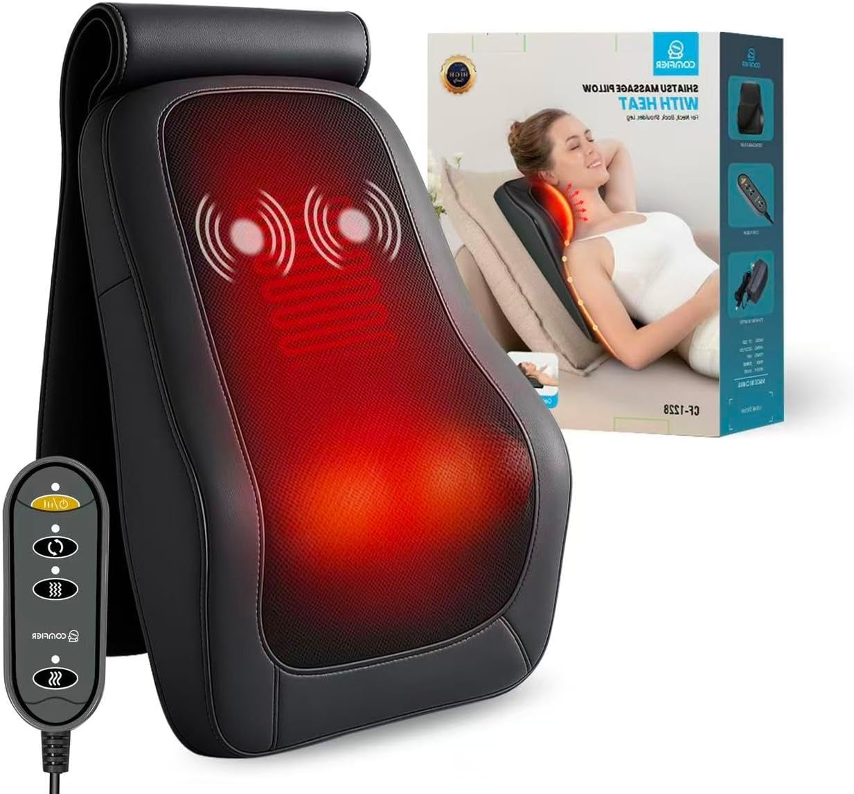 Detalle de COMFIER back massager with heat