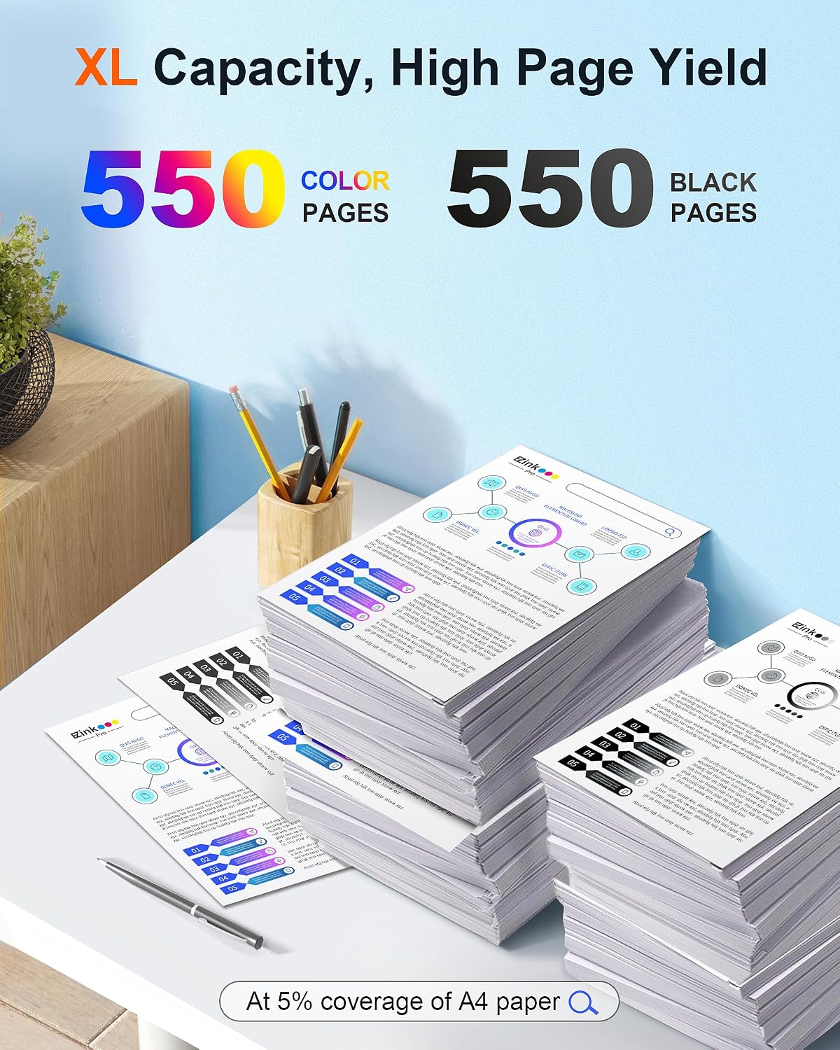 Detalle de E-Z Ink Pro replacement ink cartridges LC203XL