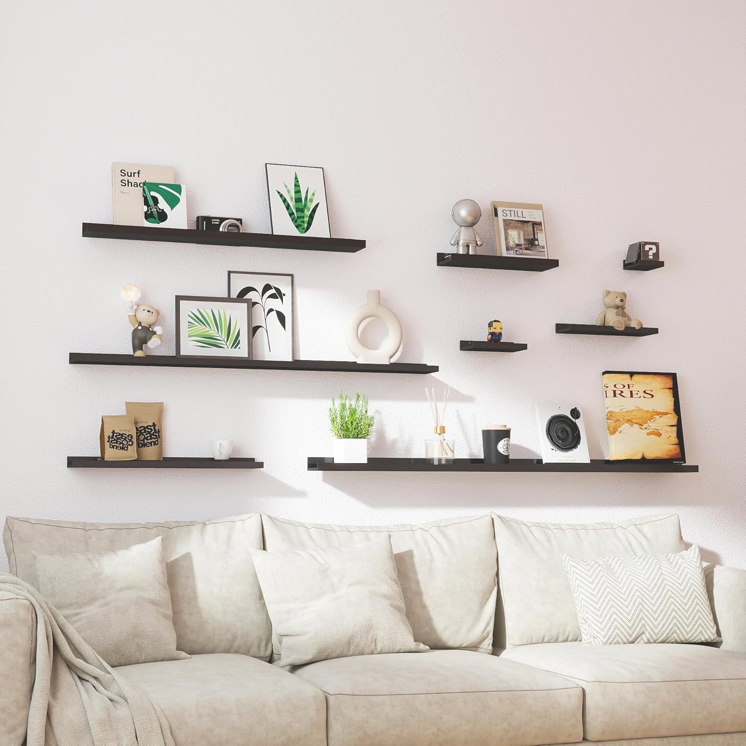 Thumbnail 6 de Solrot Floating Shelf 14 Inches for Wall Decor