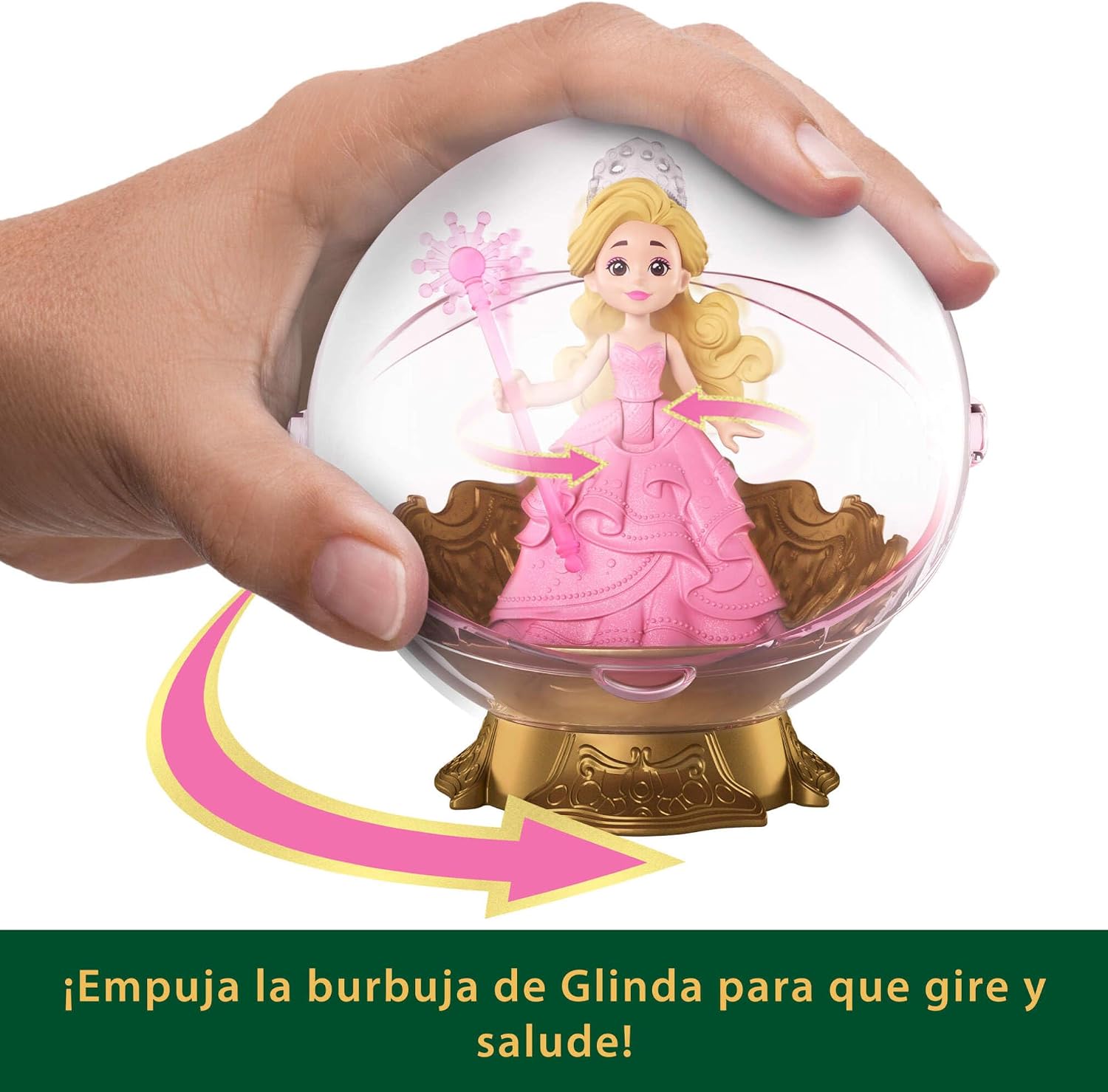 Detalle de Mattel JFM25 Muñeca Glinda 7 cm en burbuja 🧚