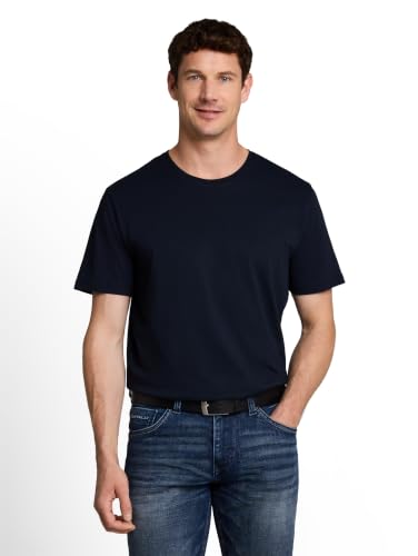 Detalle 2 de TOM TAILOR Herren Crewneck T-Shirt im Doppelpack 10302 – Dark Blue, XXL