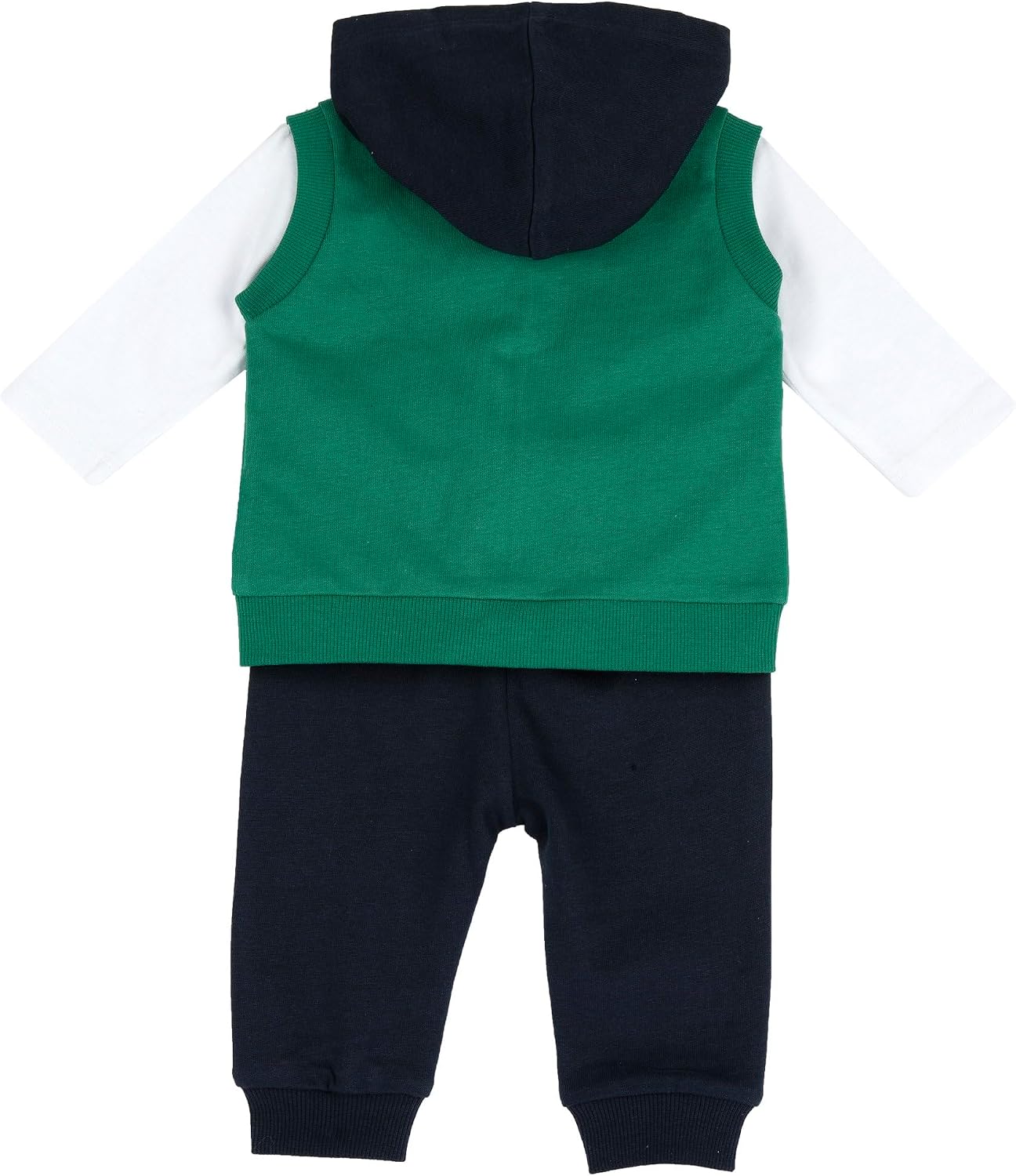 Detalle 2 de Chicco Ensemble En Tissu Doux pour Bébé Garçon — 3 pièces, T-shirt et Pantalon, ouverture pratique (lot de 1)