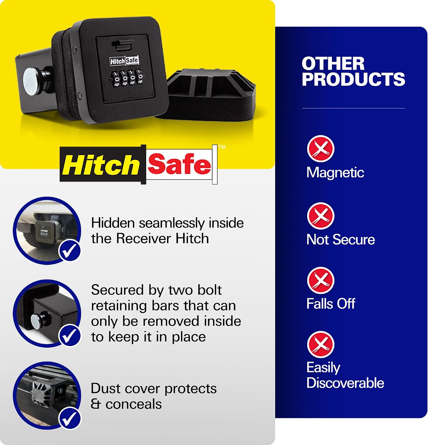 Detalle 1 de HitchSafe HS7000 Hidden Hitch Safe
