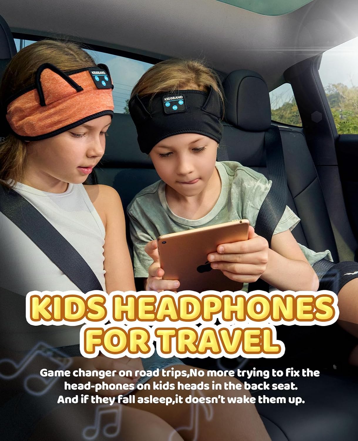 Detalle 2 de KIDSBAND KIDS01 Kids Headband Headphones, Foldable, Adjustable, Bluetooth and 3.5 mm