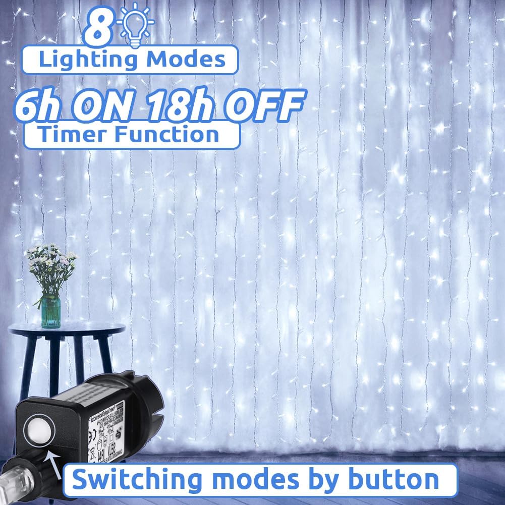 Detalle 2 de Dekofun tenda luminosa 6 m con 600 LED