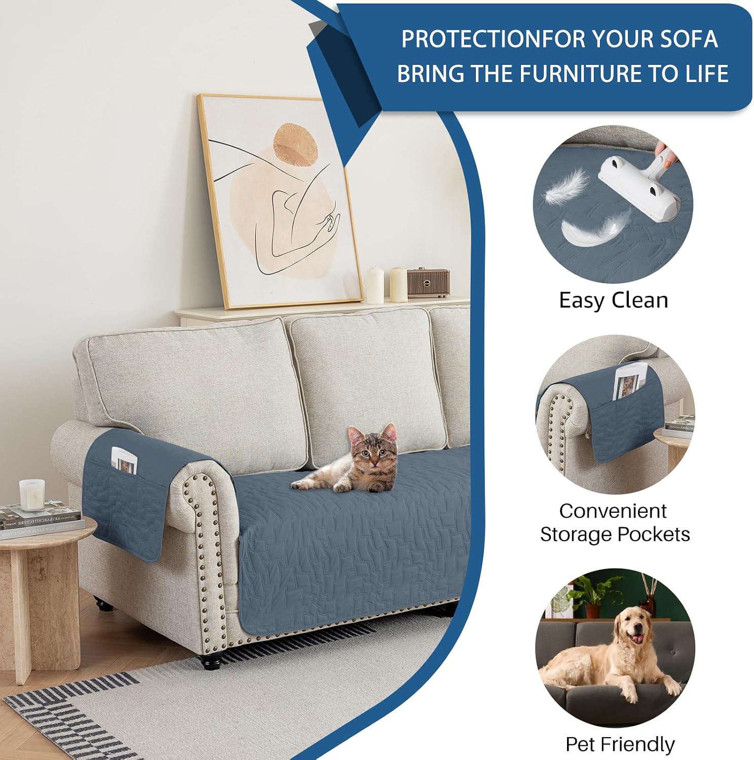 Detalle 2 de Ystyle Funda Sofa 2 Plazas 2 plazas 🛋