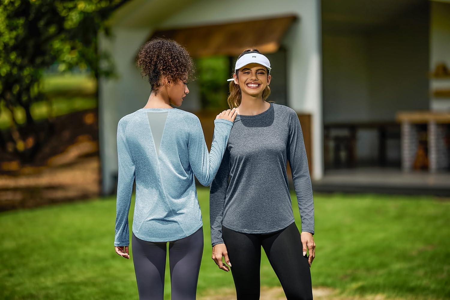 Thumbnail 2 de Gyabnw Sport Damen-Langarmshirt aus Funktionsstoff mit Mesh-Rücken – für Fitness, Lauf- und Wandereinsatz