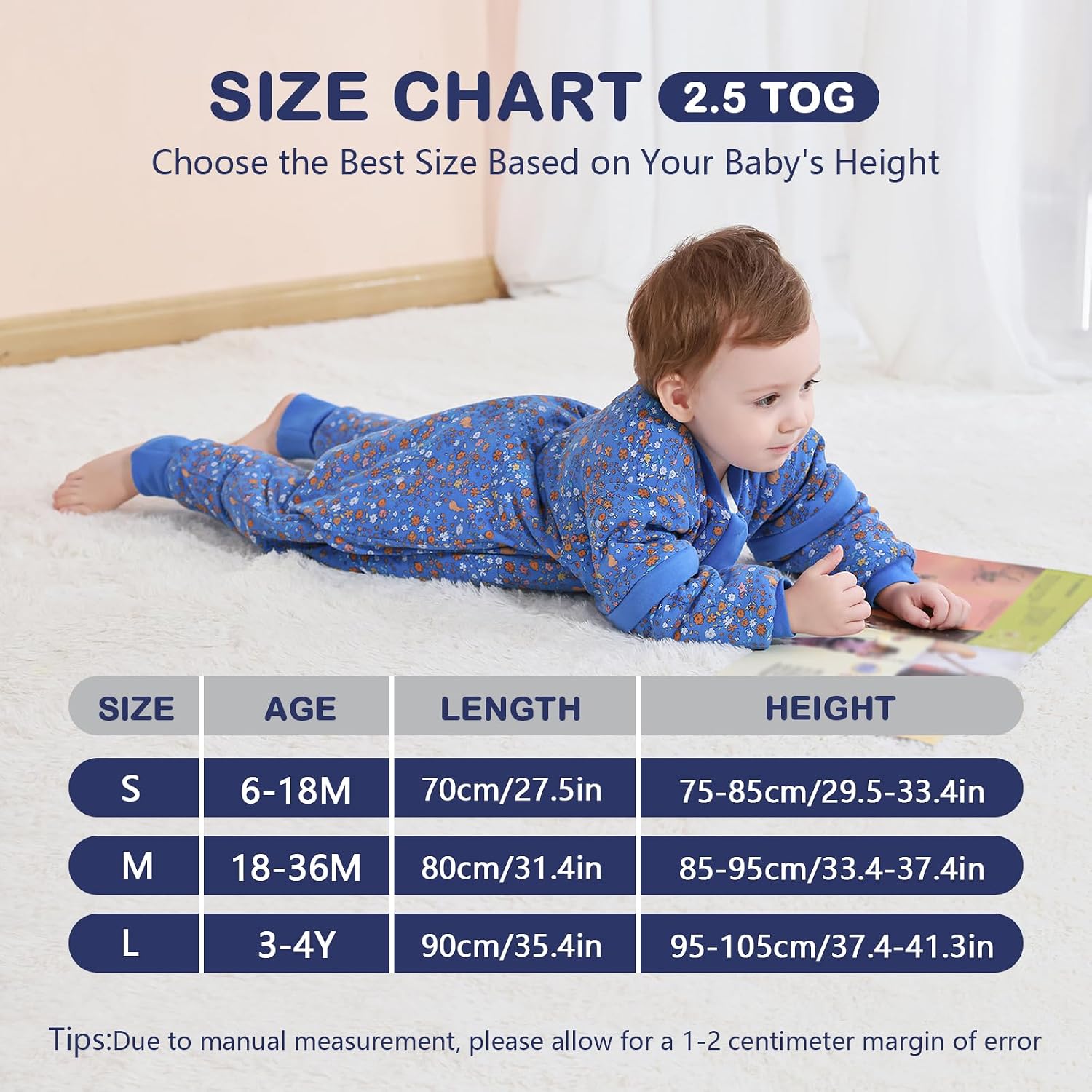 Thumbnail 5 de Mosebears Baby Sleeping Bag 2.5 TOG with Legs