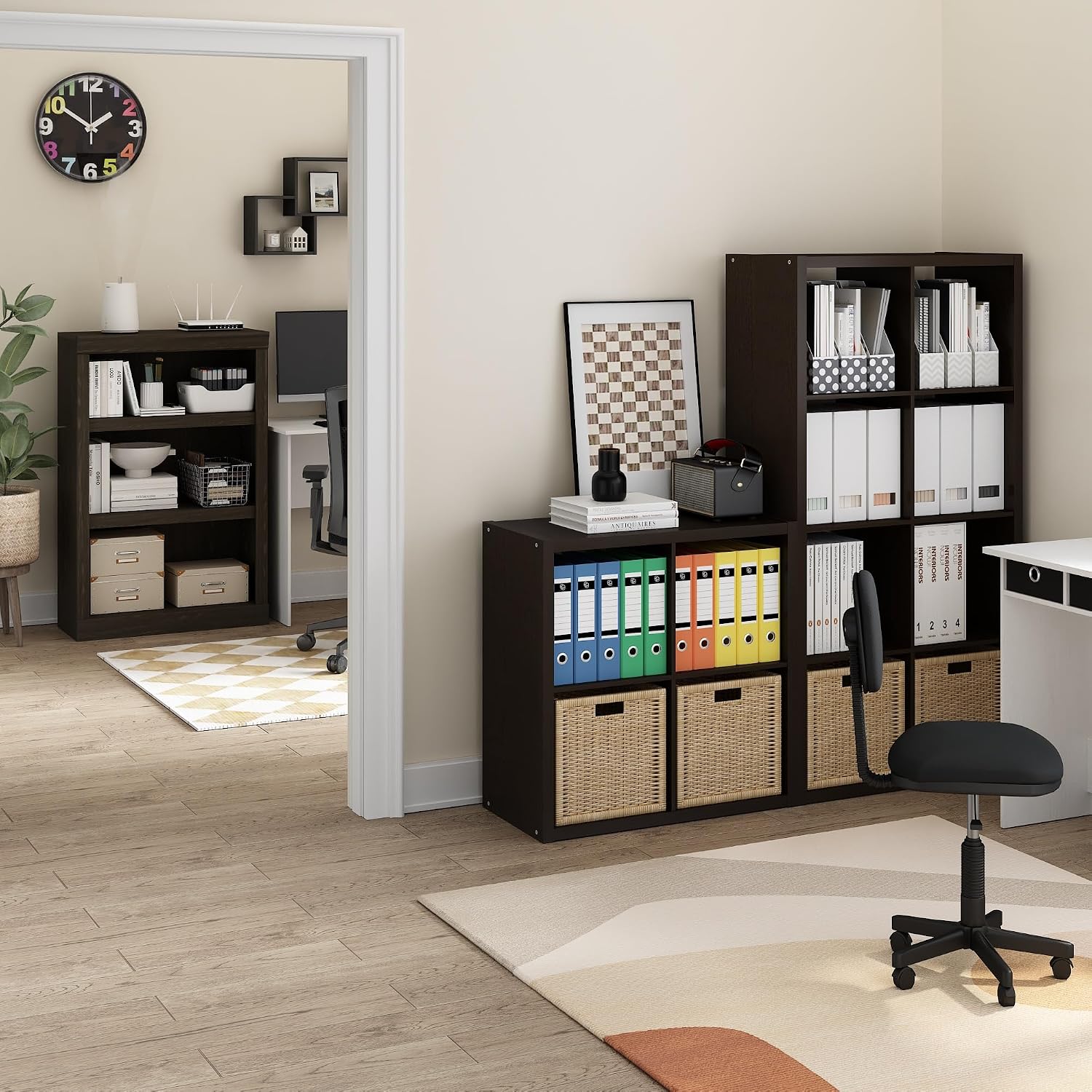 Detalle 2 de Furinno CUBICLE 4-Cube Bookshelf 14.6" x 30"