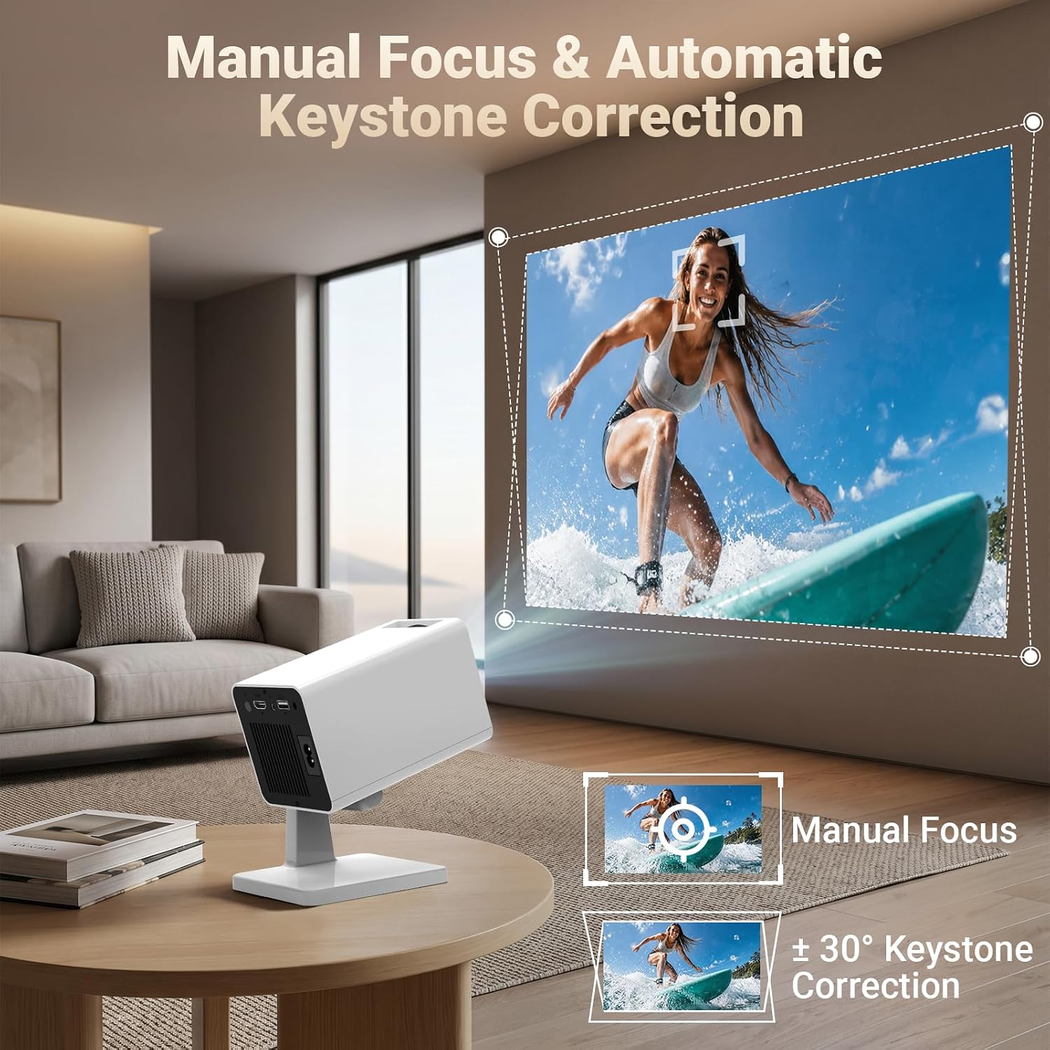 Thumbnail 6 de Mini Projector for Bedroom Ceiling: Smart Portable Android Projector