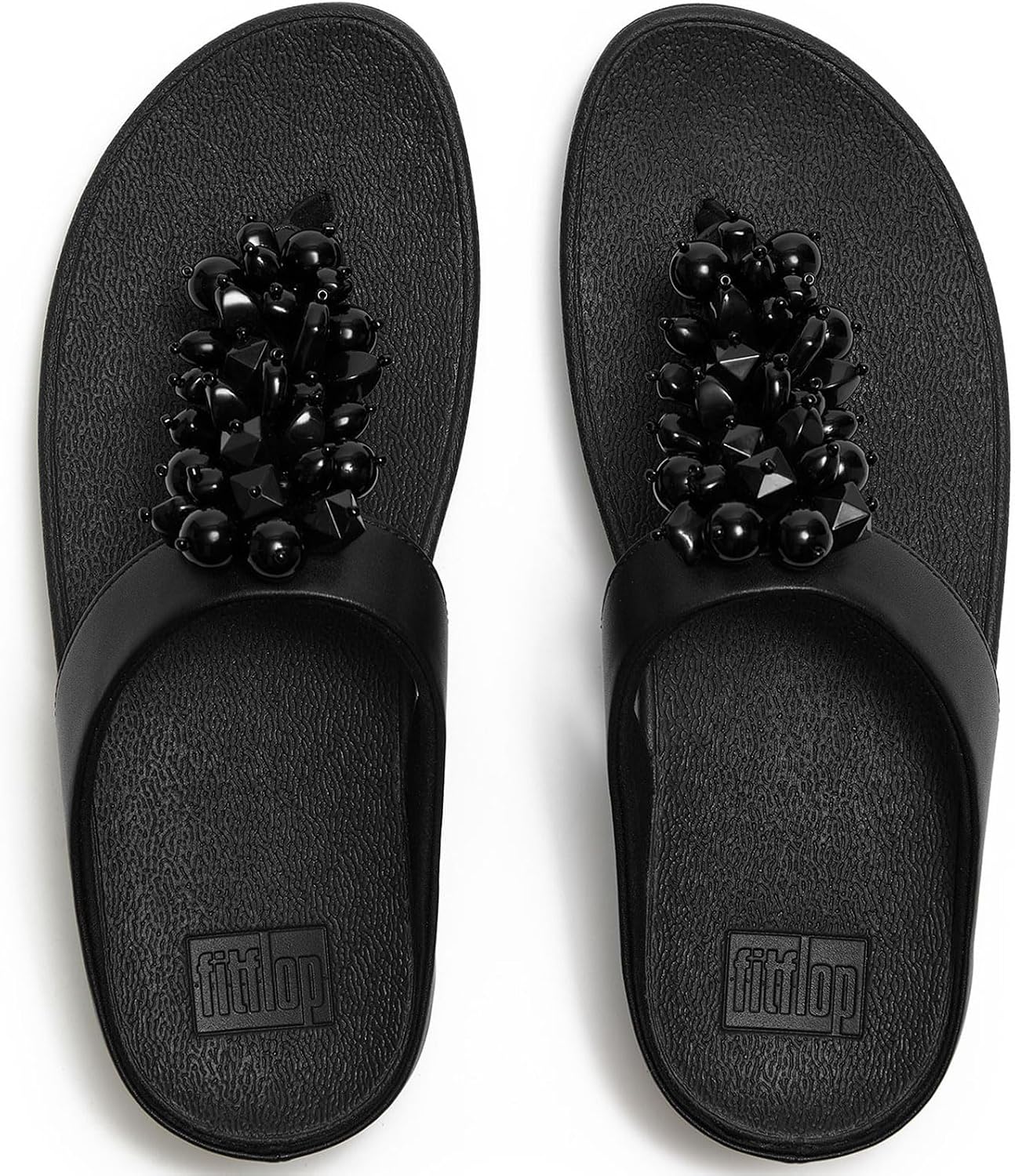 Detalle de Fitflop Fino Bead-cluster Toe-post Sandals – SandaleFemme: confort et stabilité au quotidien