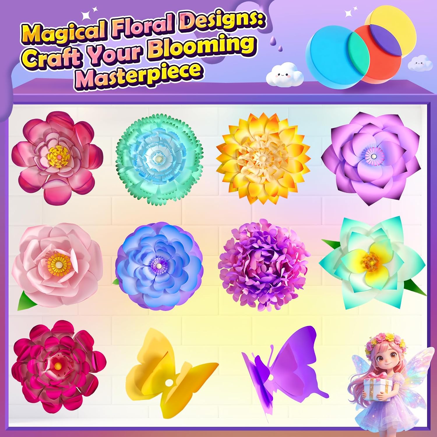 Thumbnail 5 de DIY Flower Craft Kit Ages 4-12 🌸