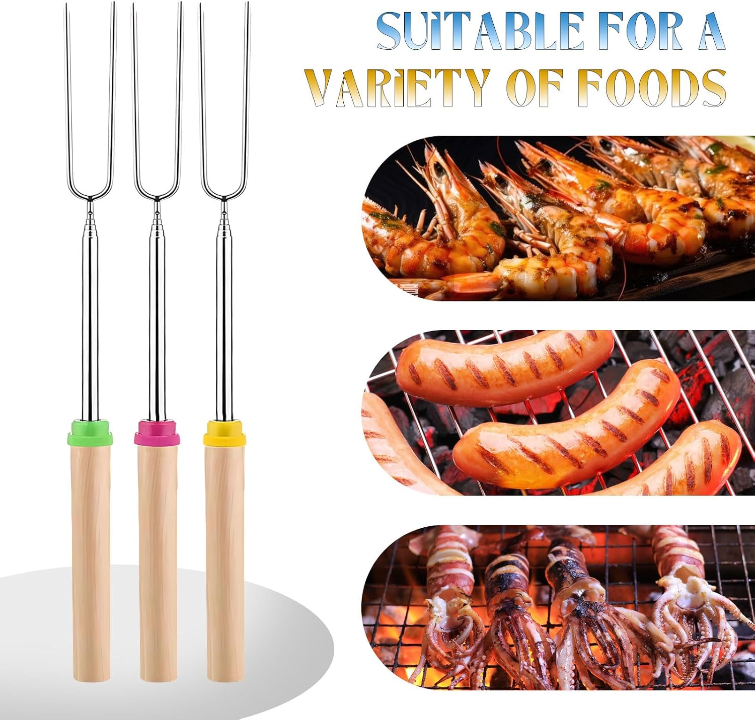 Thumbnail 2 de SULIVES S’mores toasting forks 81 cm